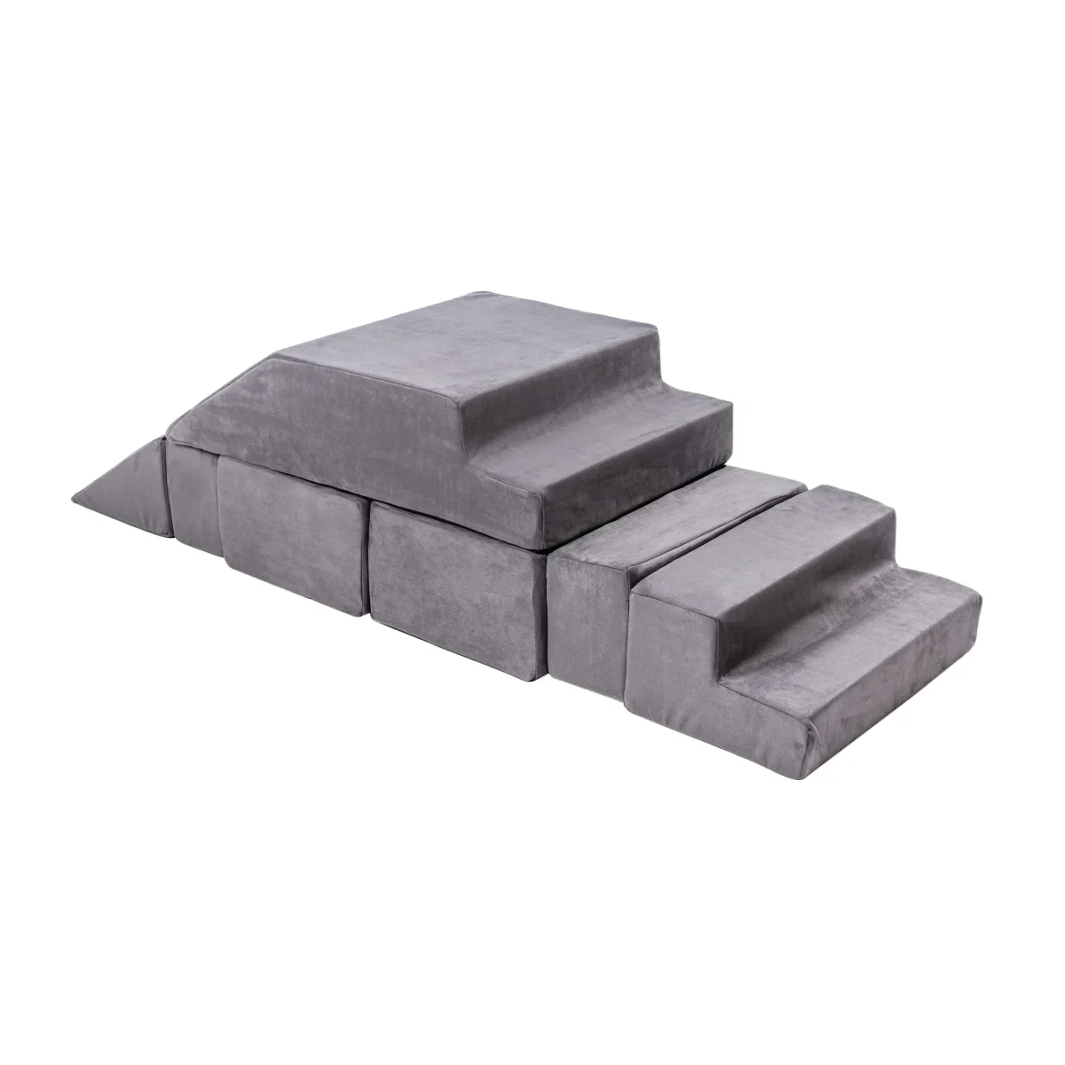 Velvet Bricks Soft Play Set, Grey, photo 4