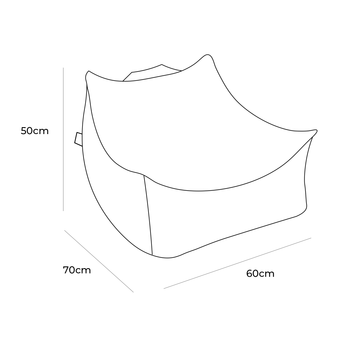 Slimcord Sako Bag Corduroy Pouffe, photo 2