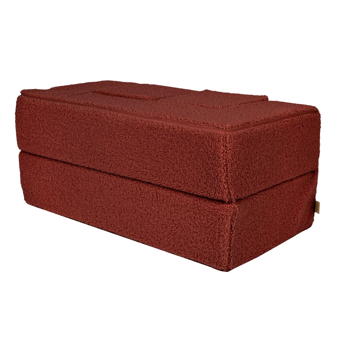 MeowBaby Bearly Cube — Fold-Out Kids Sofa with Two Poufs, photo 6