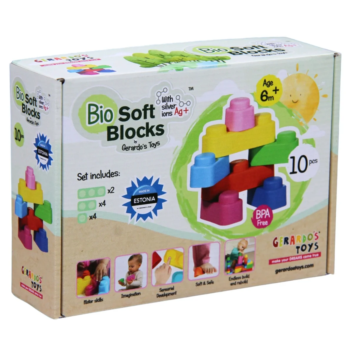 Soft Blocks Set, 10, 21 or 42 Pieces — 10 pieces