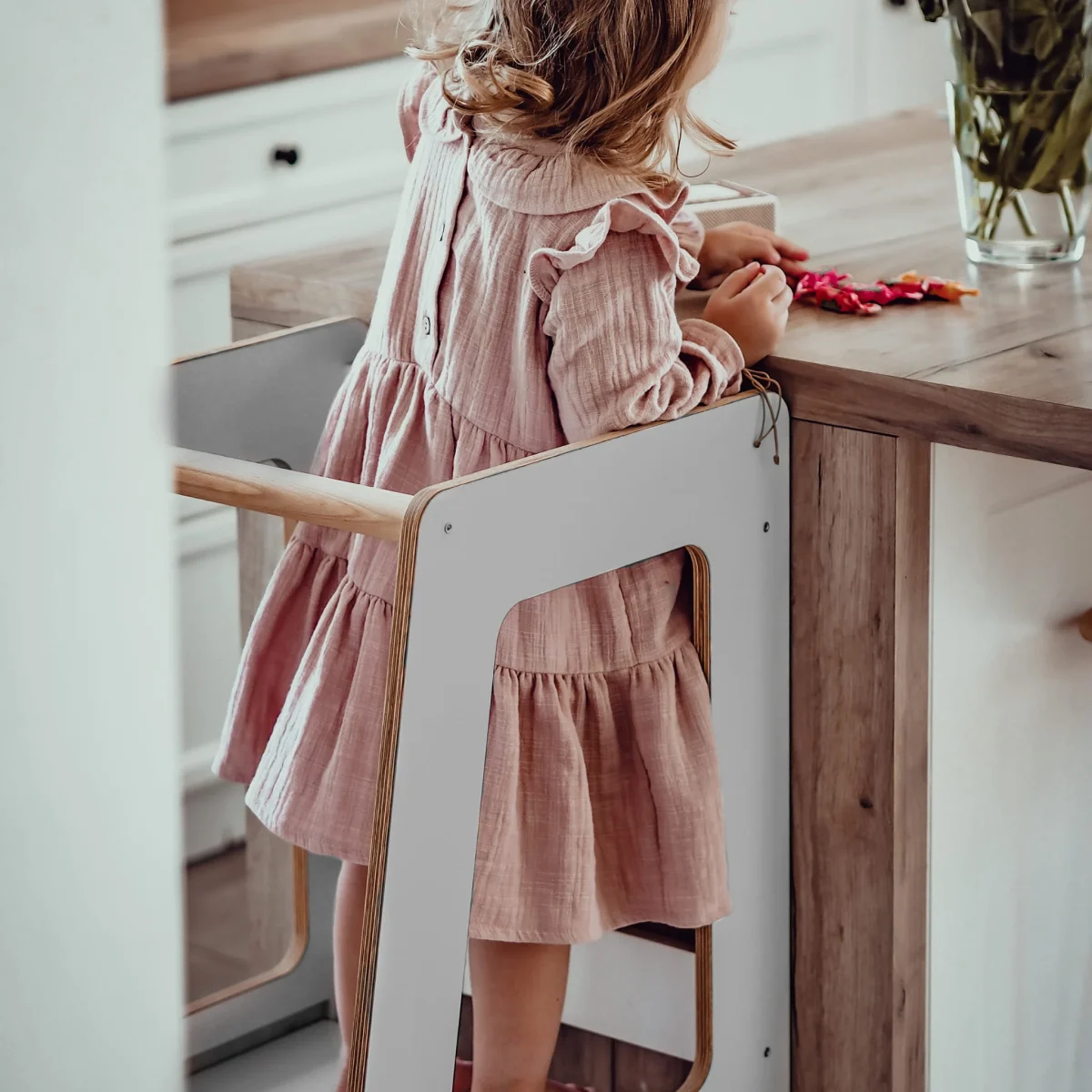 MeowBaby Scandi — Plywood Kitchen Helper, Melamine-Coated, photo 2