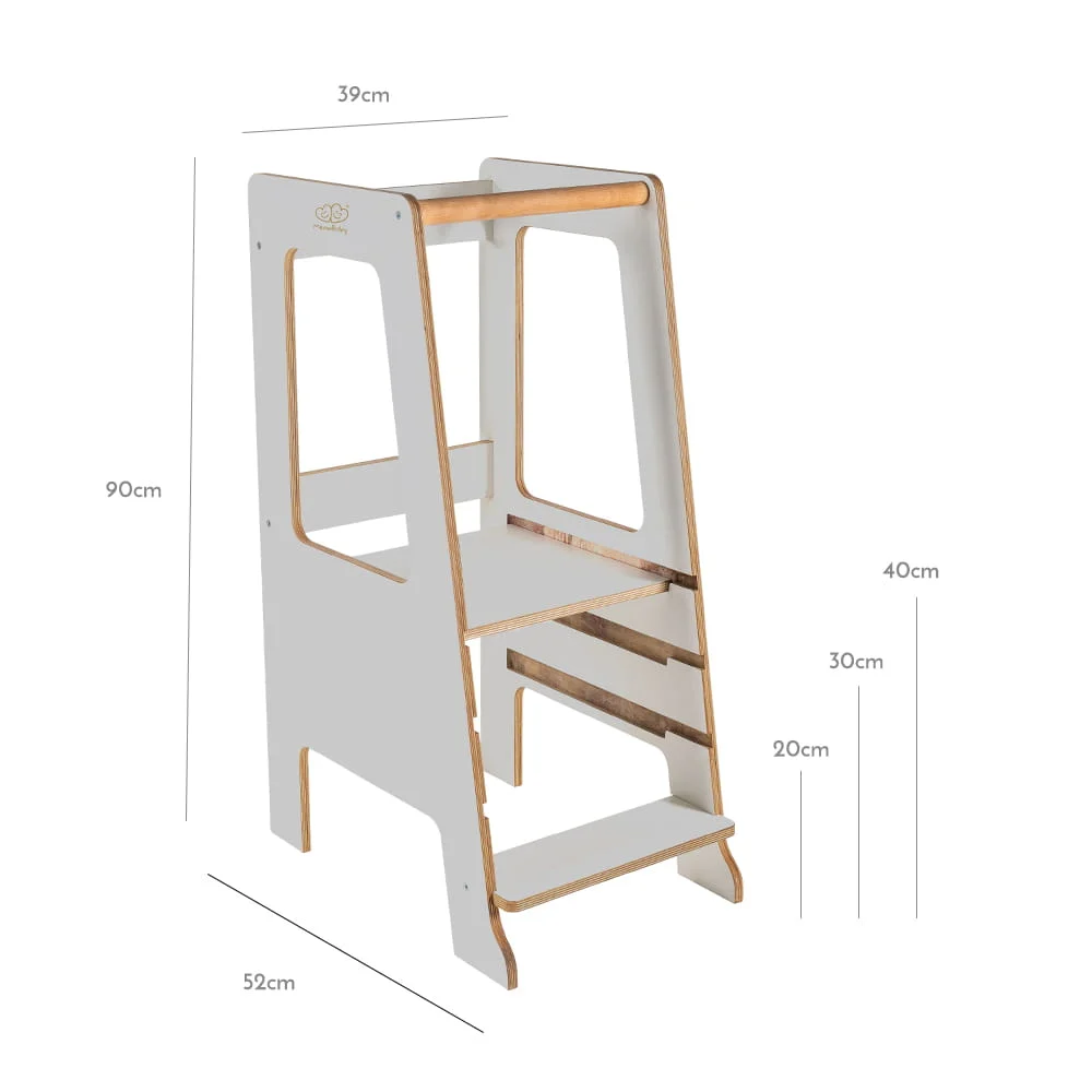 MeowBaby Scandi — Plywood Kitchen Helper, Melamine-Coated, photo 7