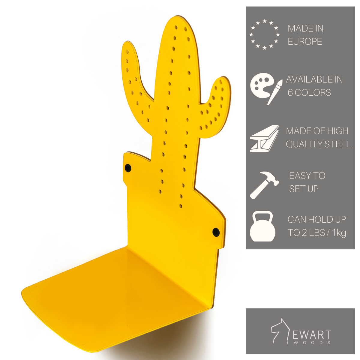 Cactus Hangers, Set of 6 — Yellow