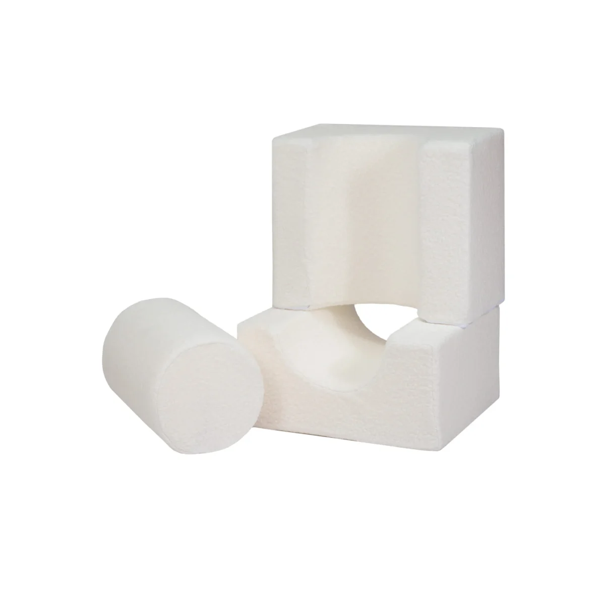 Boucle Soft Shape Set, 3 Elements, White