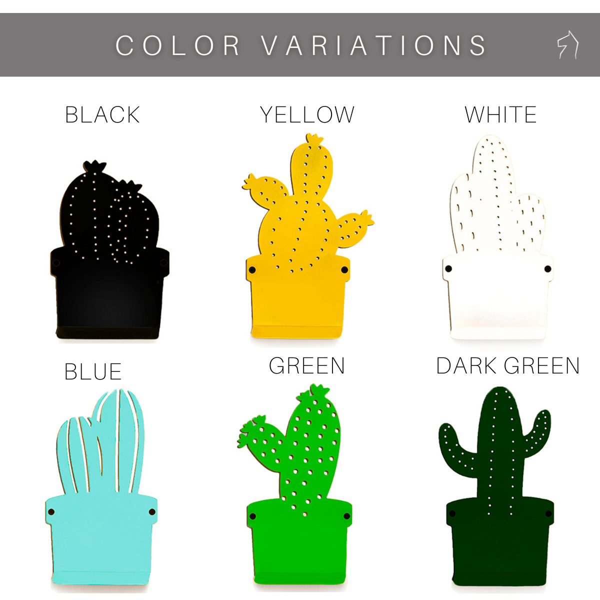Cactus Hangers, Set of 6, photo 4