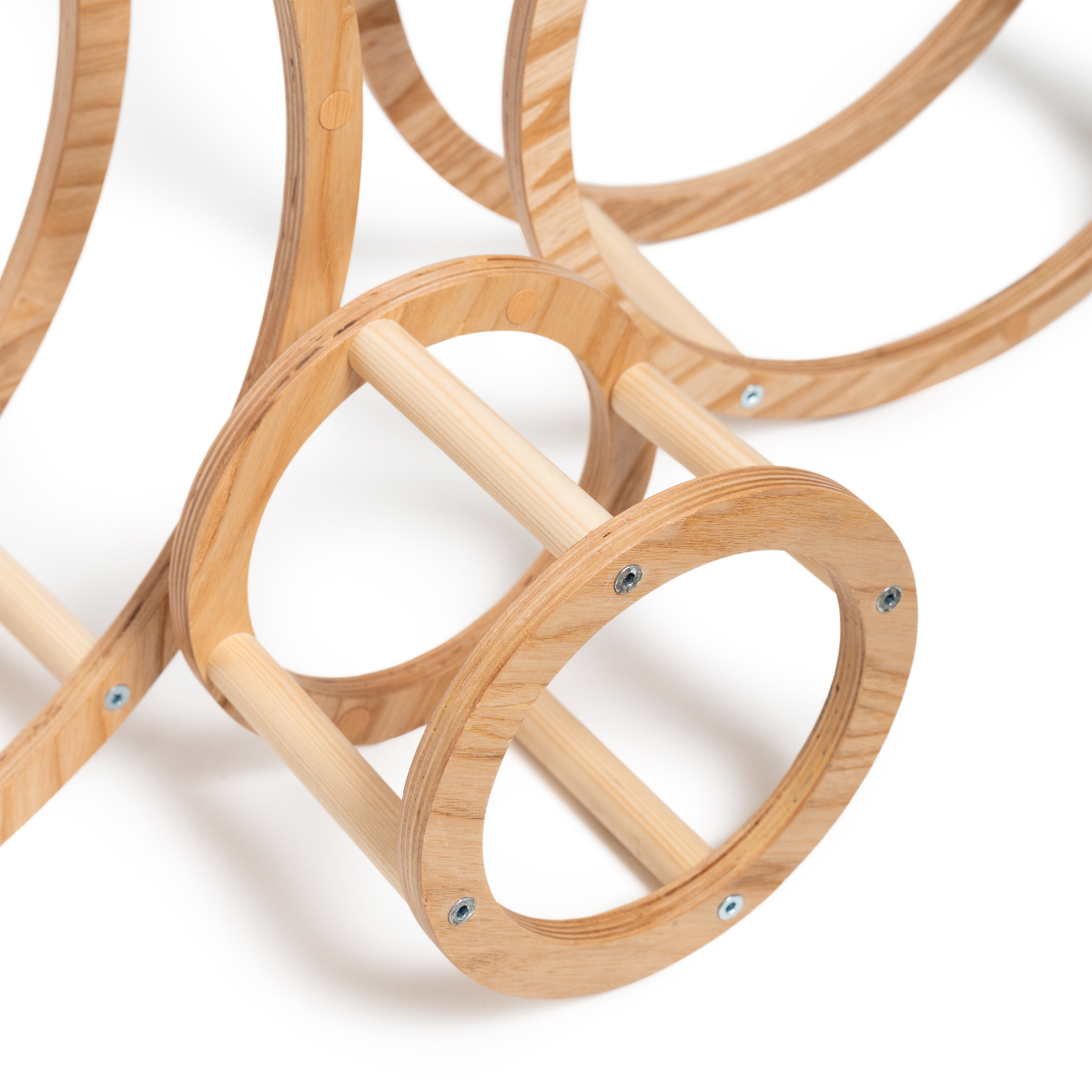 Montessori Wooden Rings, Set of 3, Ash Wood, photo 5