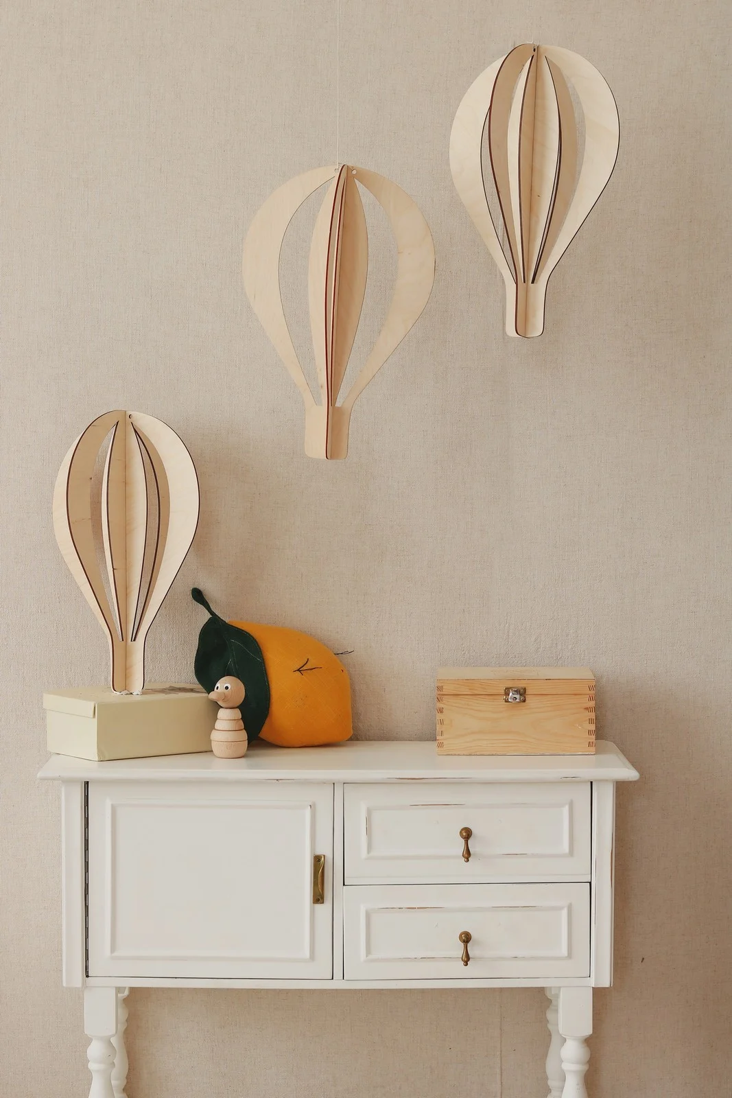Hot Air Balloon Ceiling Decoration, Set of 3, photo 4