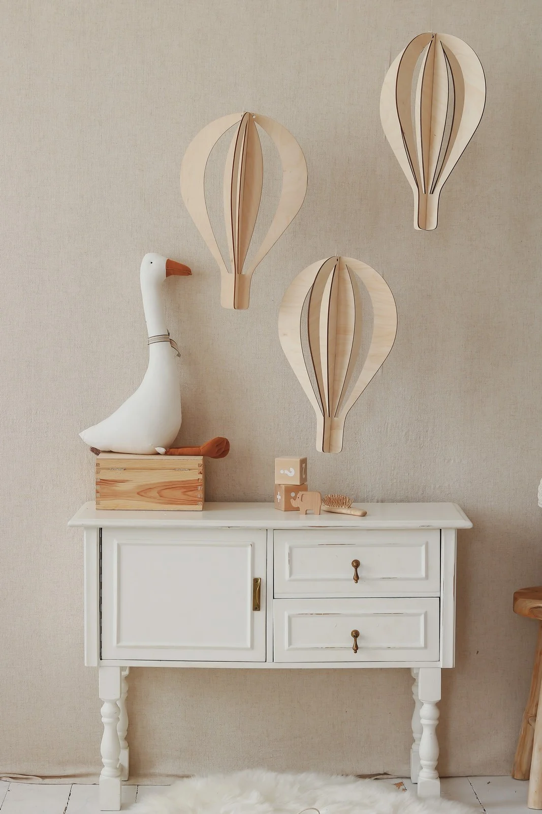 Hot Air Balloon Ceiling Decoration, Set of 3