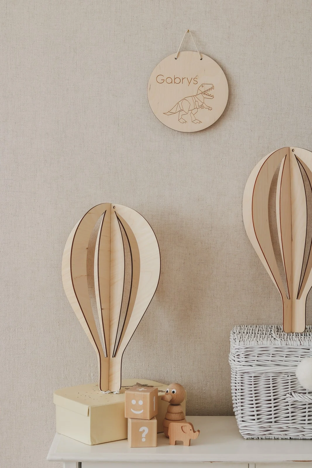 Hot Air Balloon Ceiling Decoration, Set of 3, photo 2