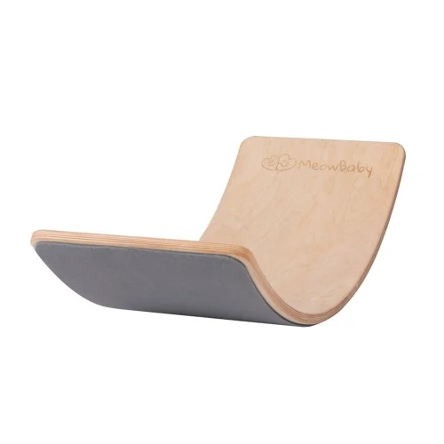 Balance Board for Kids, 80 × 30 cm — Natural Pine Wood