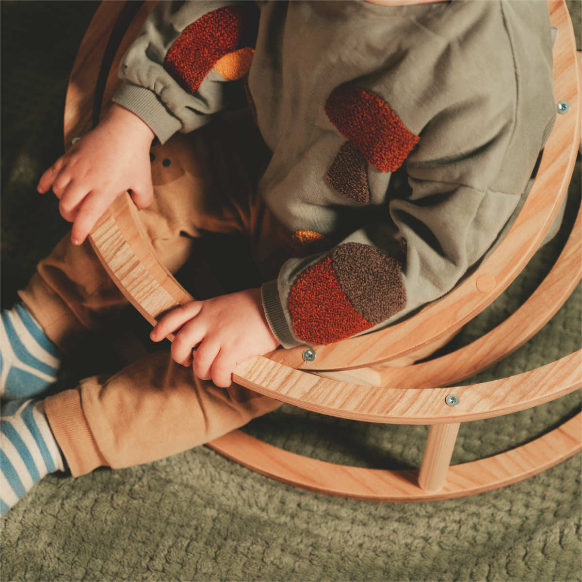 Montessori Wooden Rings, Set of 3, Ash Wood, photo 2