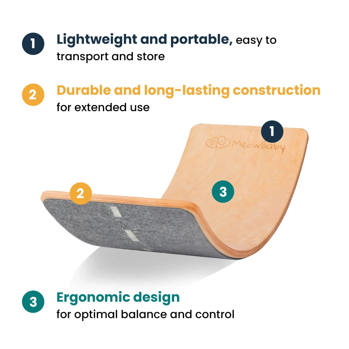 Balance Board for Kids, 80 × 30 cm, photo 21
