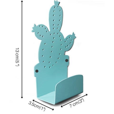 Cactus Hangers, Set of 6 — Turquoise