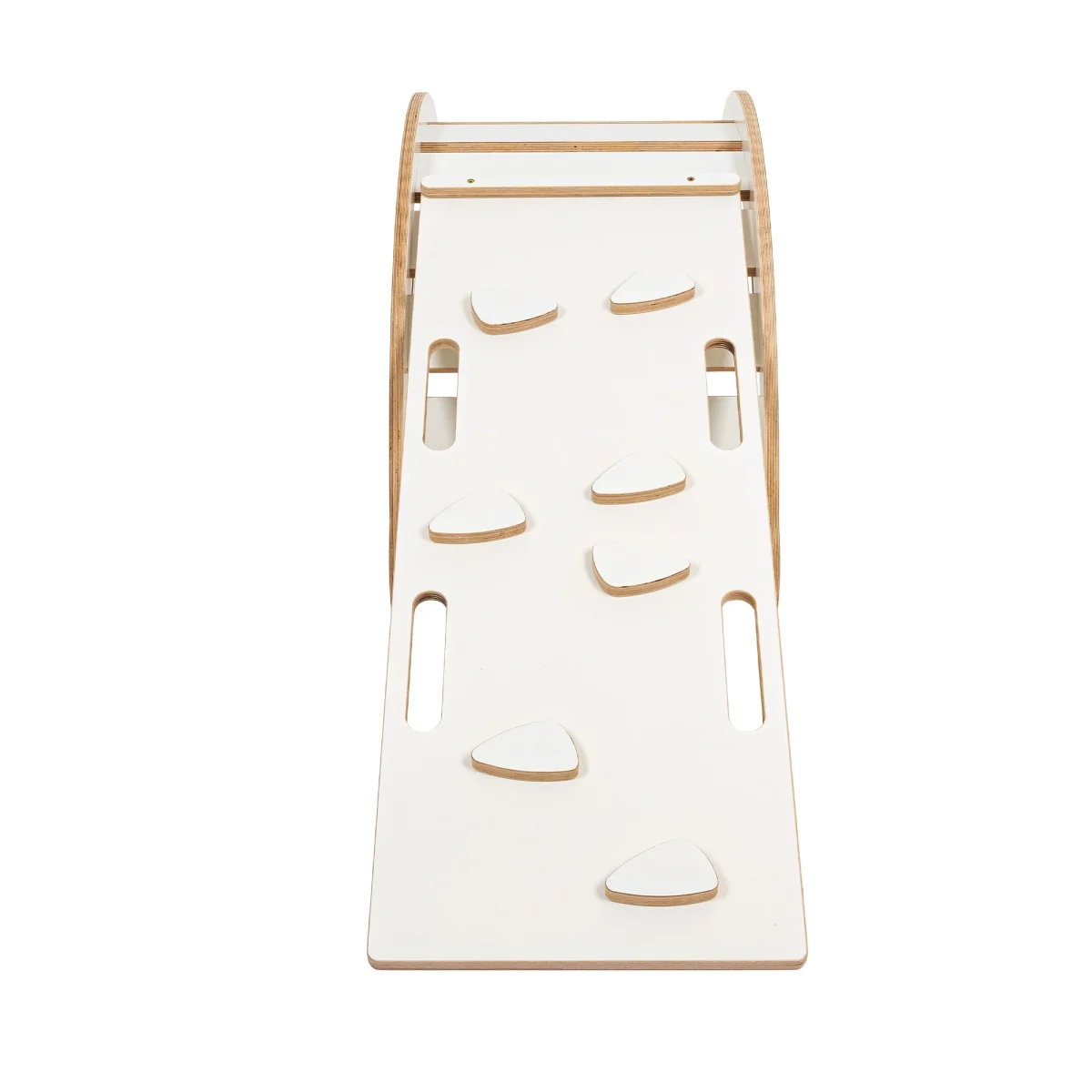 MeowBaby Dream Rocker — White Wooden Rocker with Pillow, Slide and Ladder, photo 3