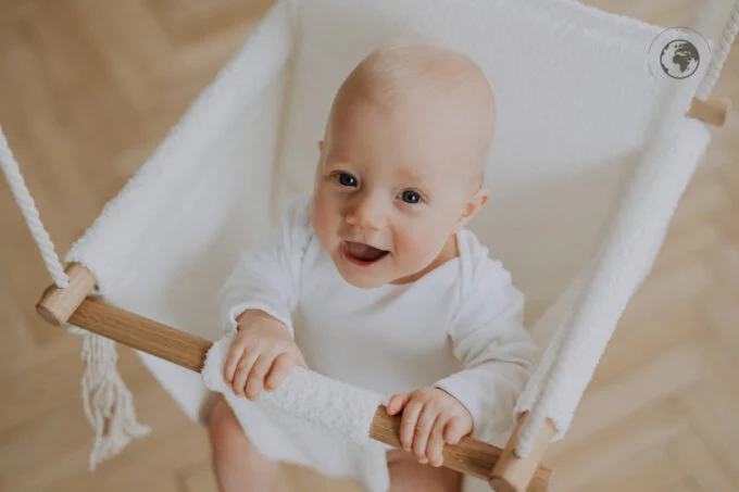 BaBi Baby Swing, Bouclé Snow White, photo 2