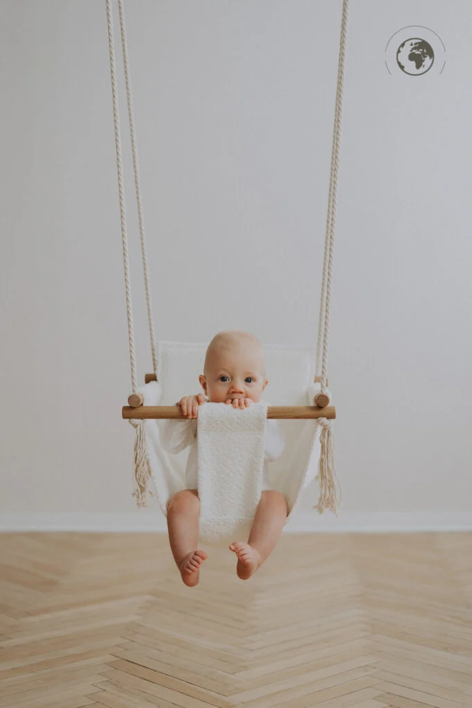 BaBi Baby Swing, Bouclé Snow White, photo 3
