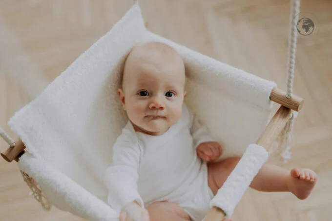 BaBi Baby Swing, Bouclé Snow White, photo 4