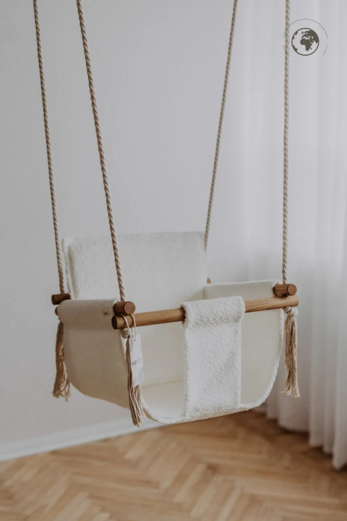 BaBi Baby Swing, Bouclé Snow White