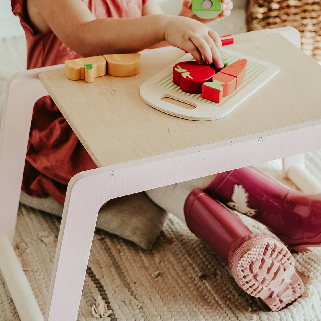 Small Birch Plywood Play Desk, photo 5