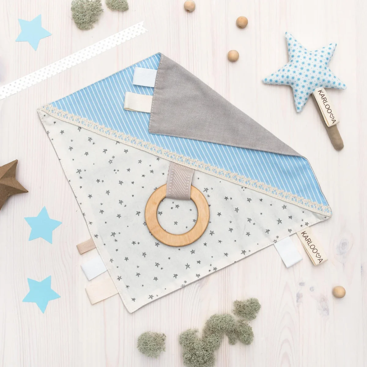 Baby Gift Set: Comforter and Jingling Wand