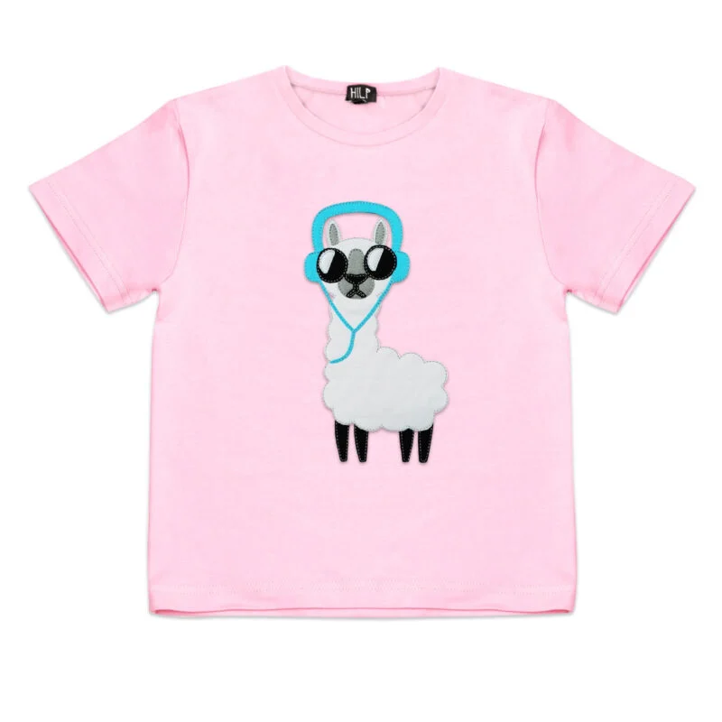No Drama Llama Print Kids T-Shirt