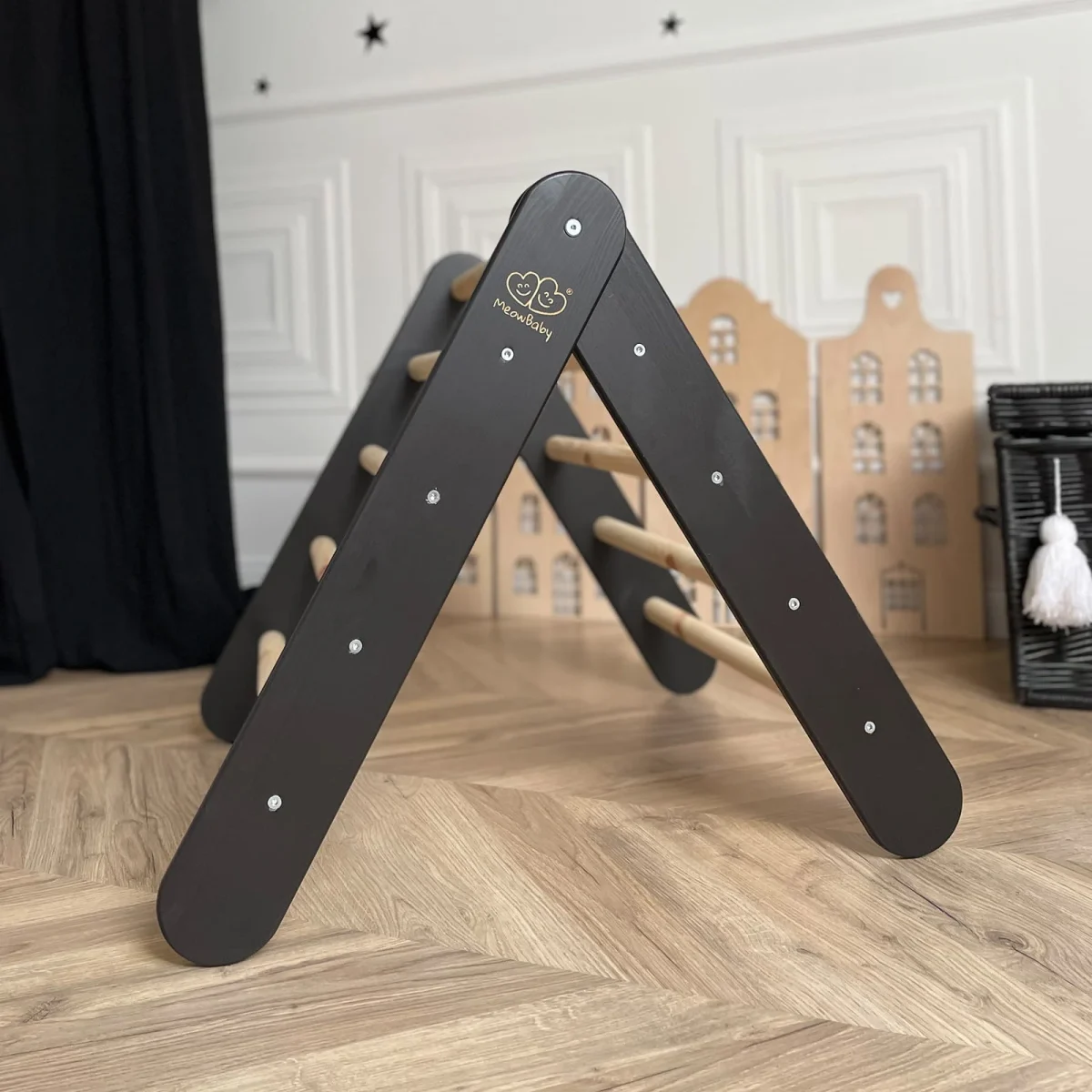 Pikler Ladder with 2-in-1 Slide and Climbing Wall, photo 14