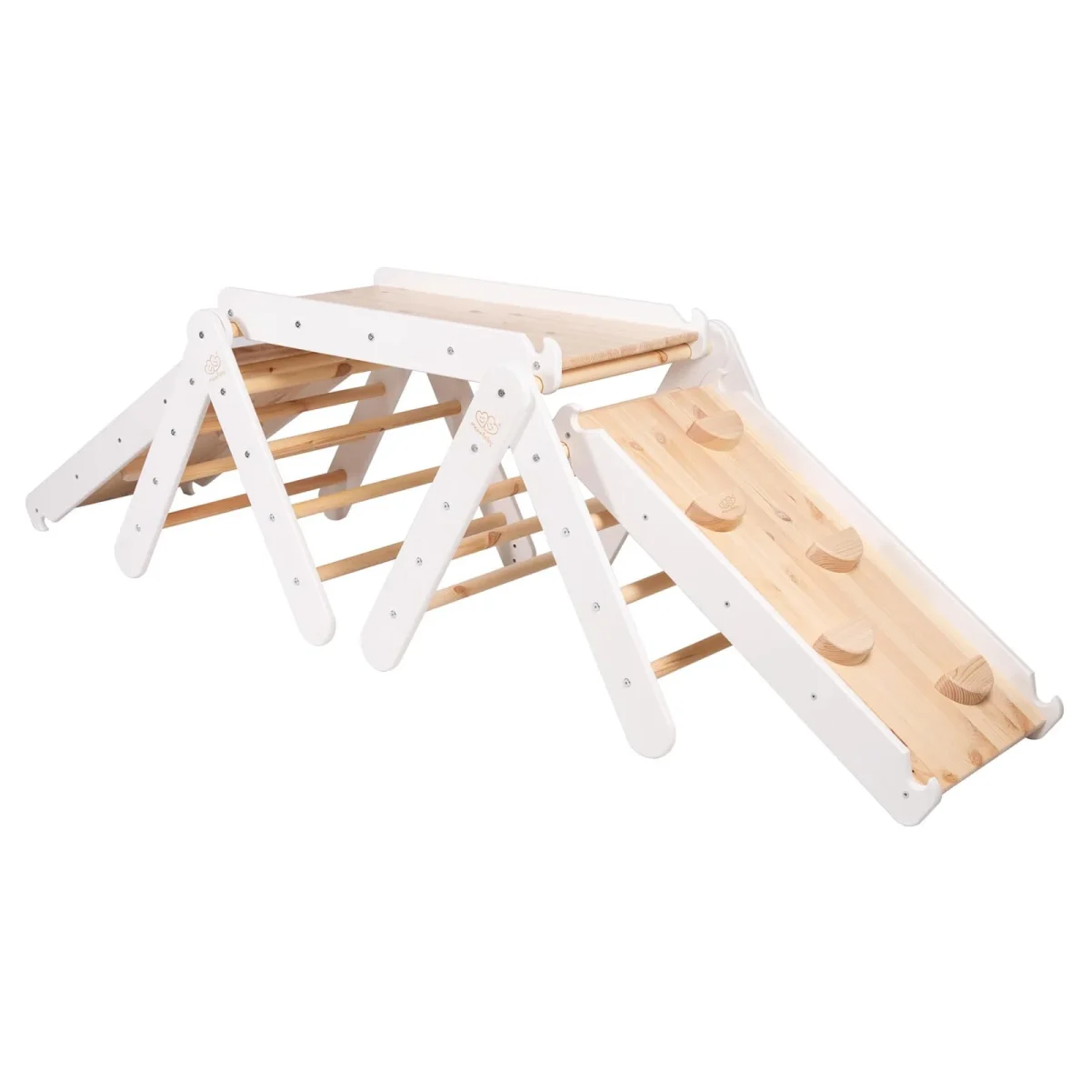 Climbing Triangle Set with Slide and Climbing Frame
