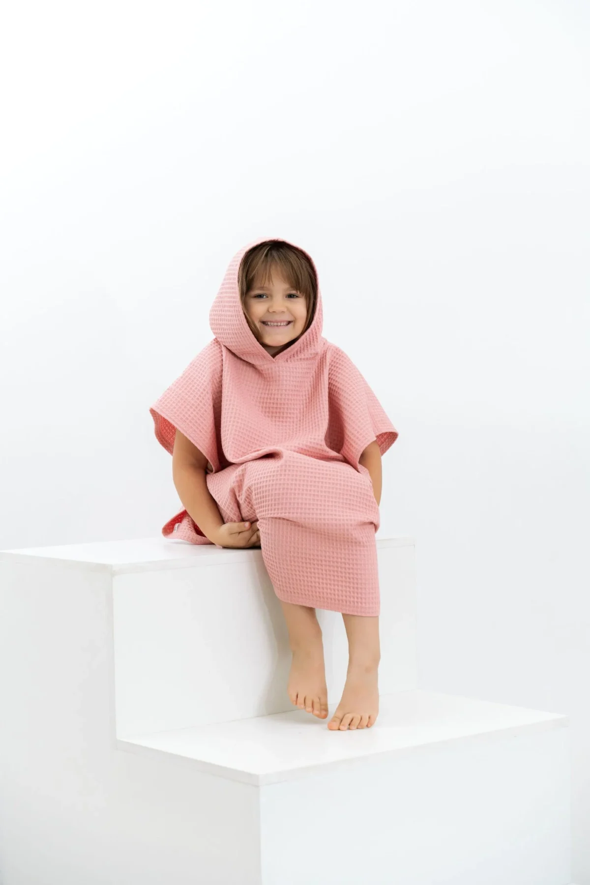 Hooded Towel Poncho, Waffle Cotton, photo 11