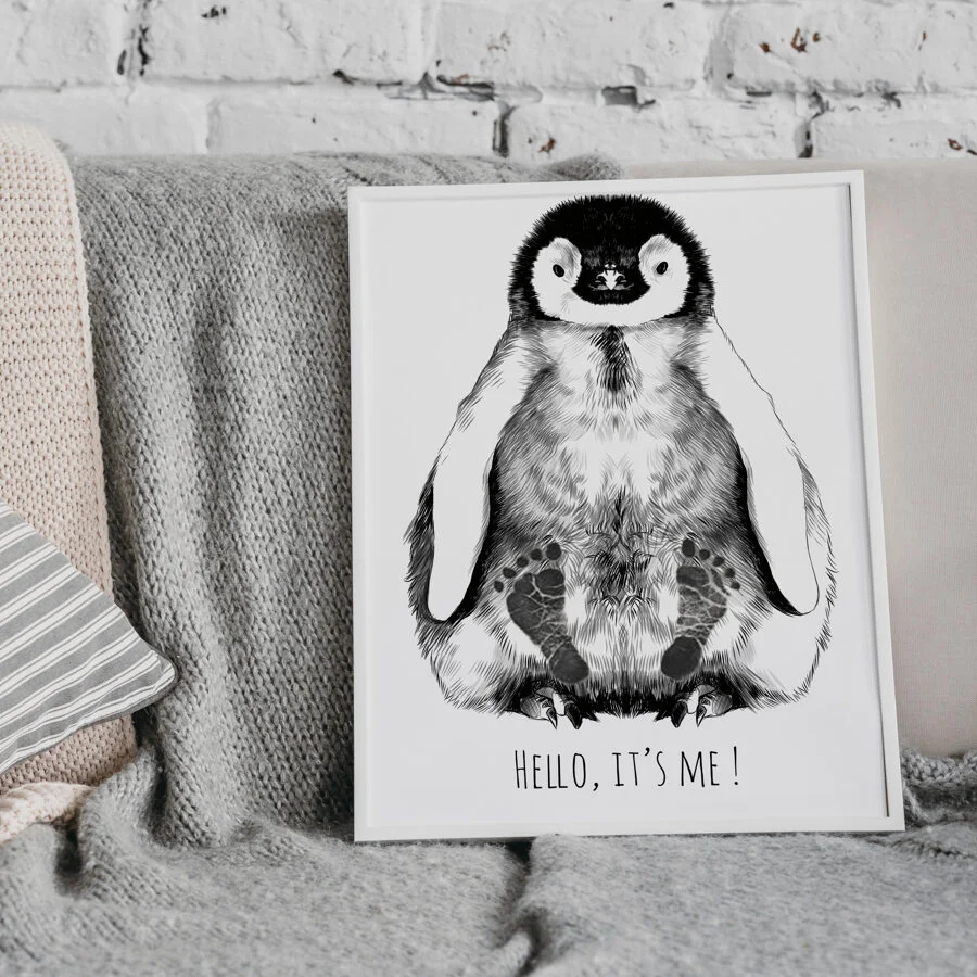 Penguin Baby Footprint Kit, A3
