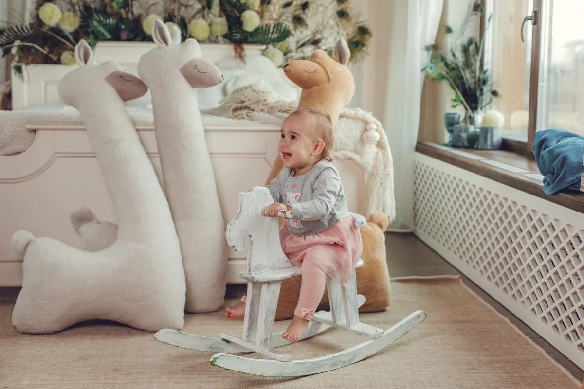 Giant Plush Alpaca, 1 m, Beige, photo 3