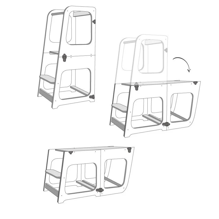 Transformable Tower with Adjustable Steps, photo 17