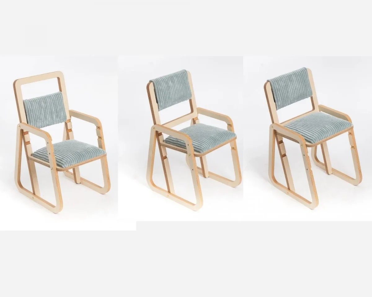 Luula Julle — Adjustable Children’s Chair, Mint Green, photo 10