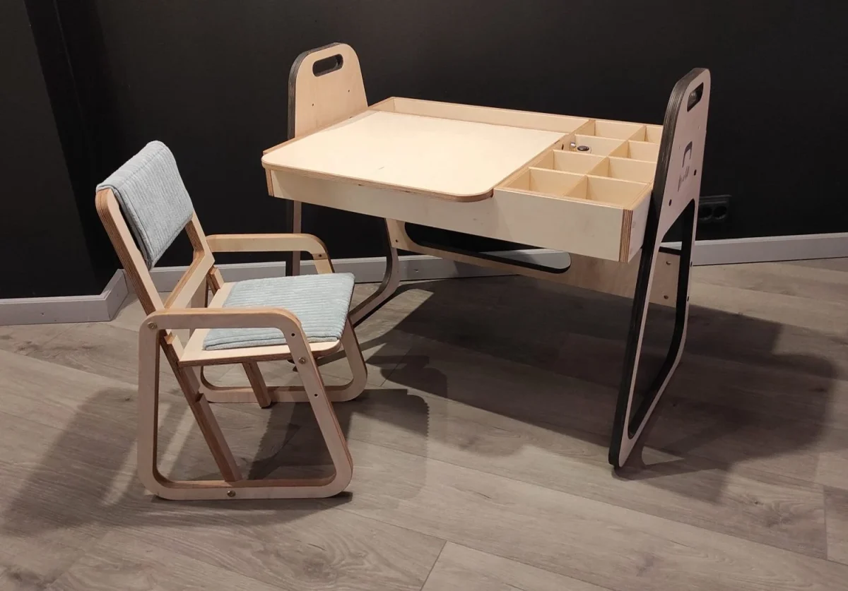 Luula Julle — Adjustable Children’s Chair, Mint Green, photo 3