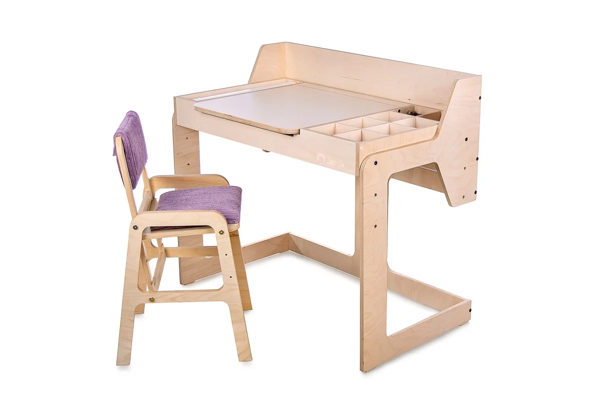 Adjustable Storage Table and Chair with Acrylic Board, photo 2
