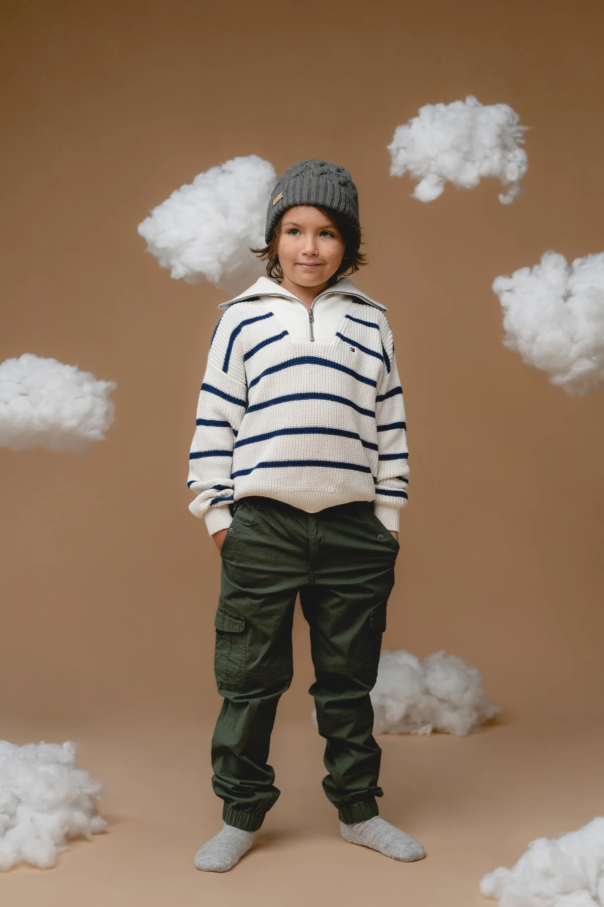 100% Baby Alpaca Cable Hat for Kids, photo 3
