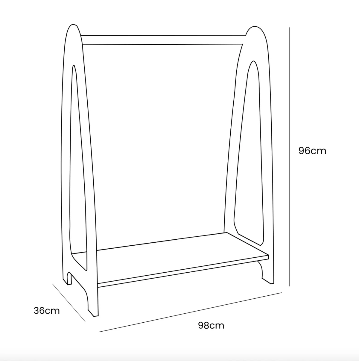 Arched Clothing Rack for Children, photo 8