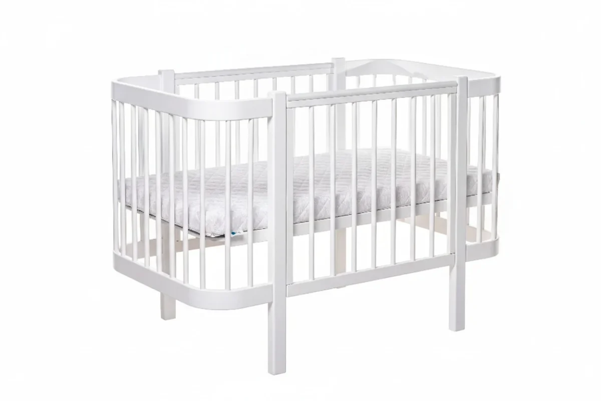 KOTTO ELIN — Beech Crib with Removable Side Panel, photo 3