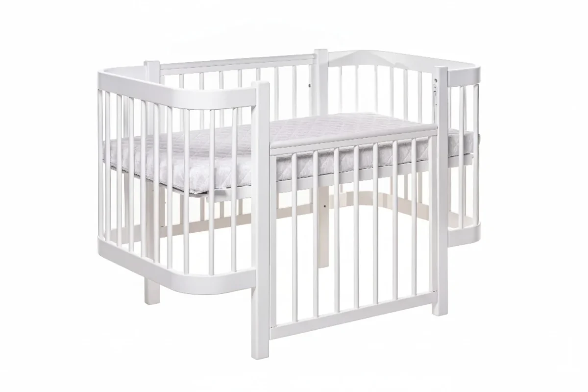 KOTTO ELIN — Beech Crib with Removable Side Panel, photo 2