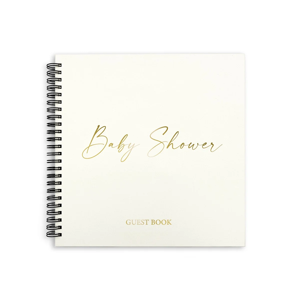 Baby Shower Guest Book — White