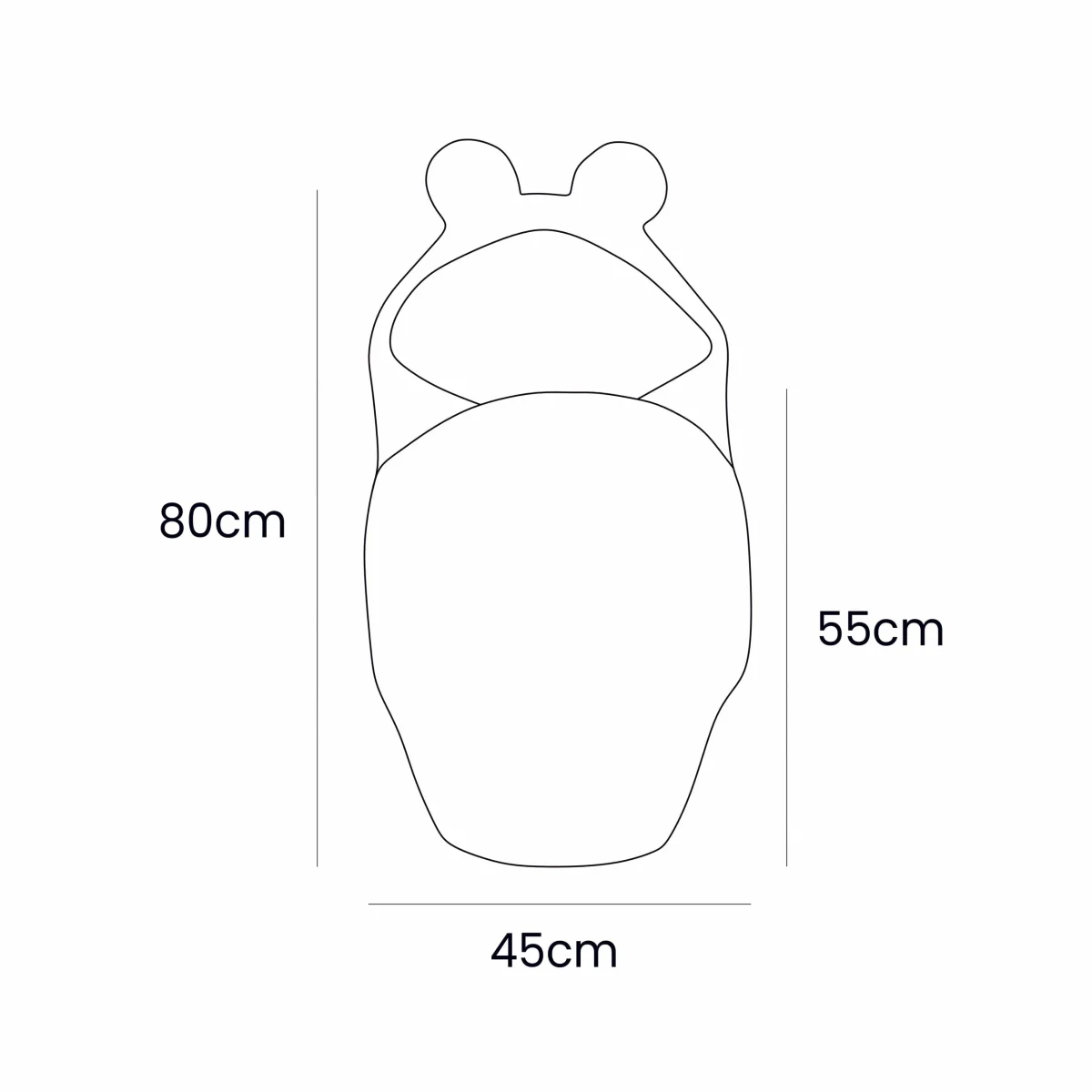 Newborn Swaddle with Bear Ears, photo 7