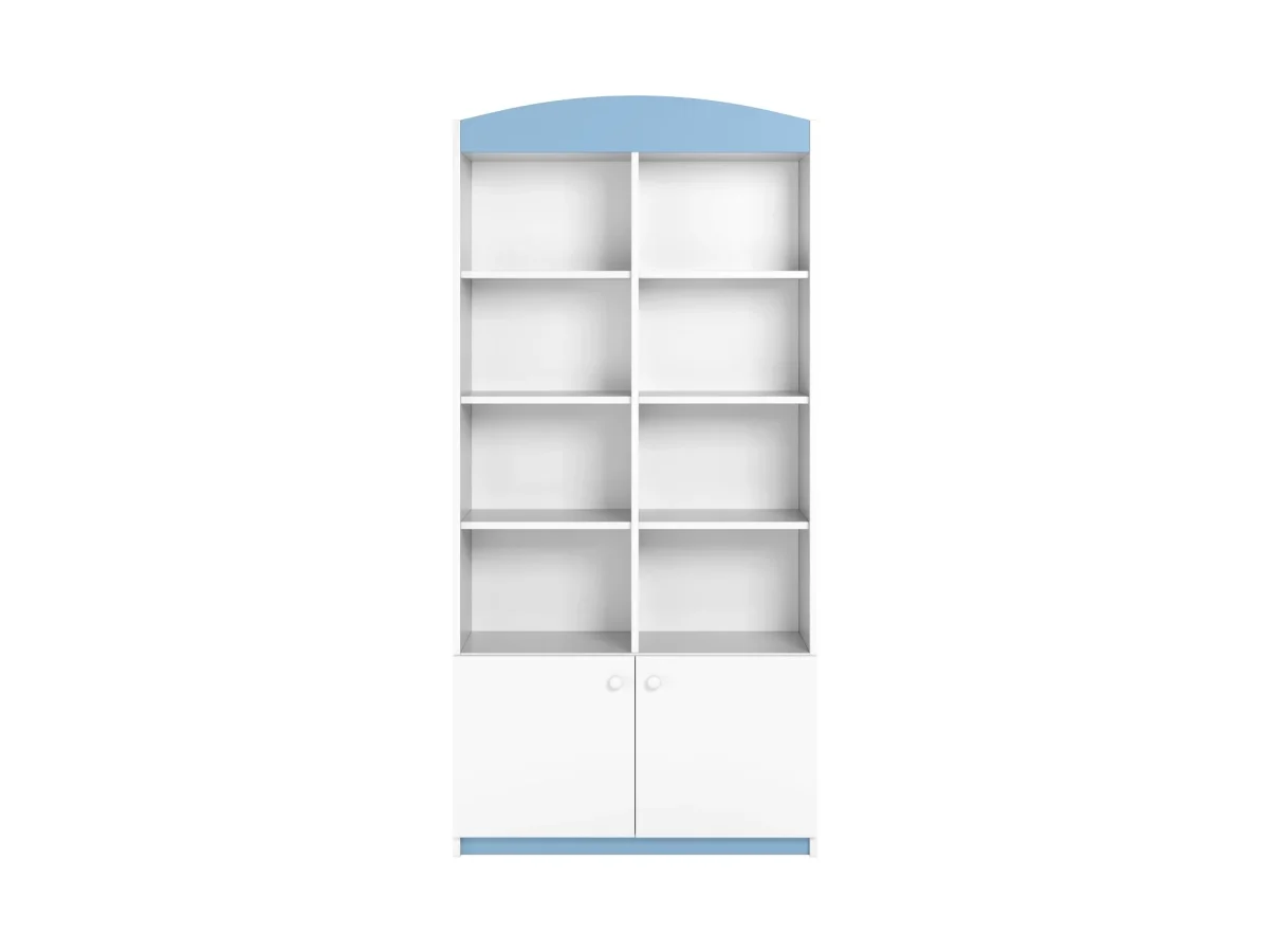 Kocot Kids Babydreams — Double Shelf, 8 Open and 2 Closed Sections — Blue