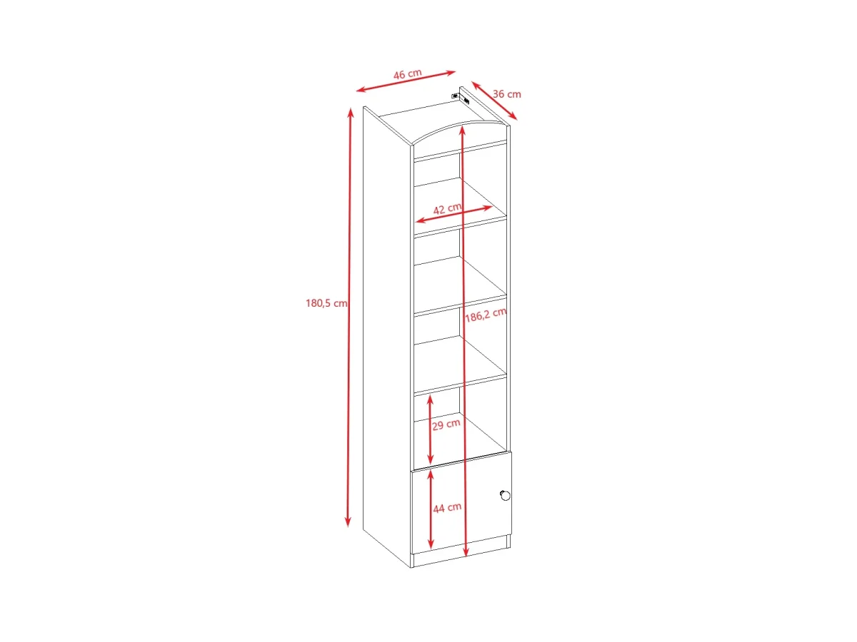 Kocot Kids Babydreams — Single Shelf with Soft-Close Cabinet, photo 11