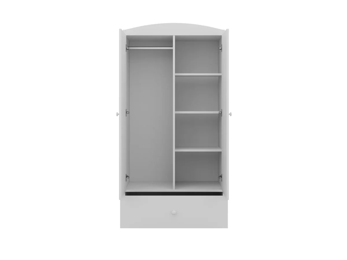Kocot Kids Babydreams — Wardrobe with Drawer, White, Blue or Pink, photo 10