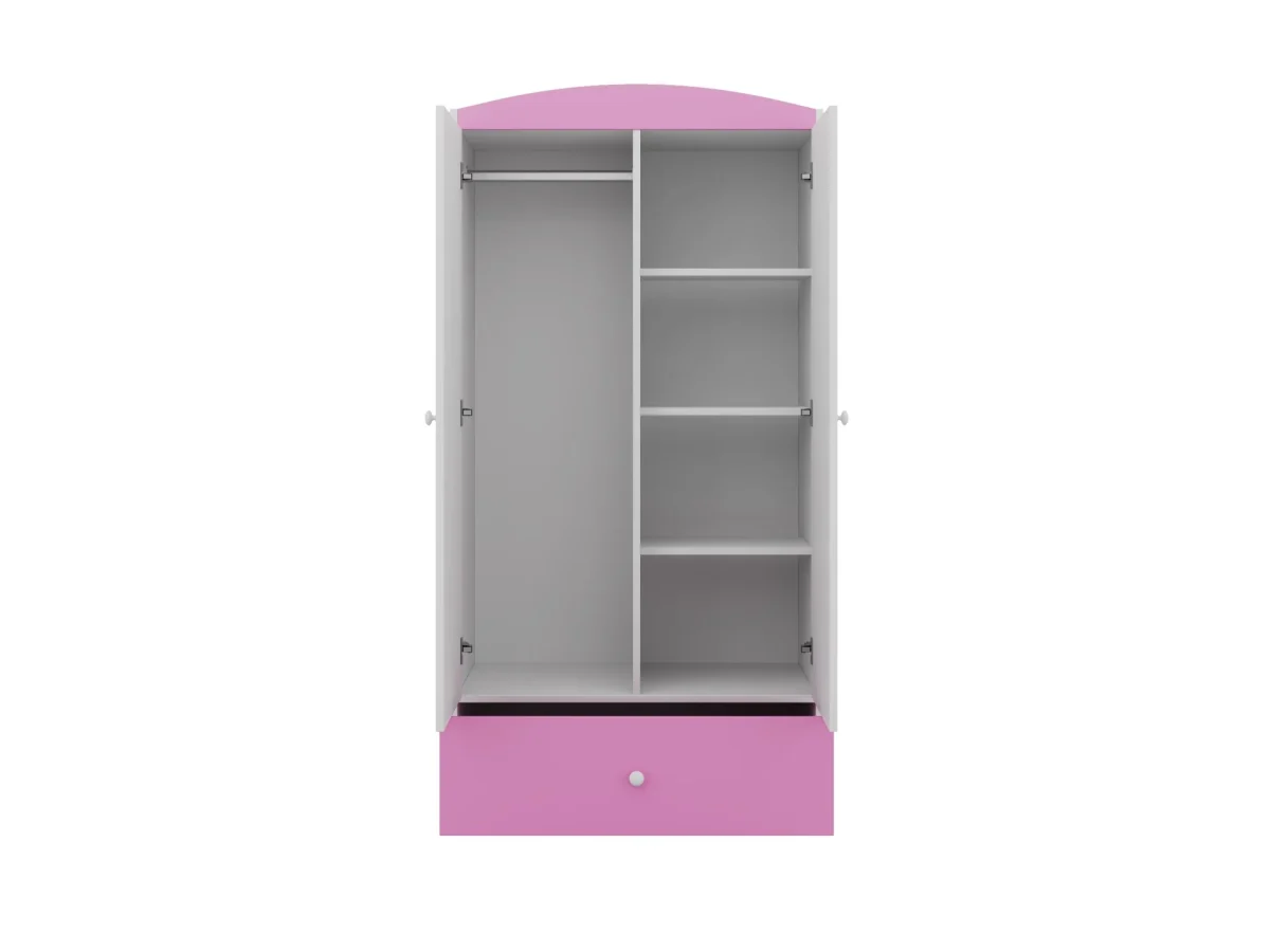Kocot Kids Babydreams — Wardrobe with Drawer, White, Blue or Pink, photo 4