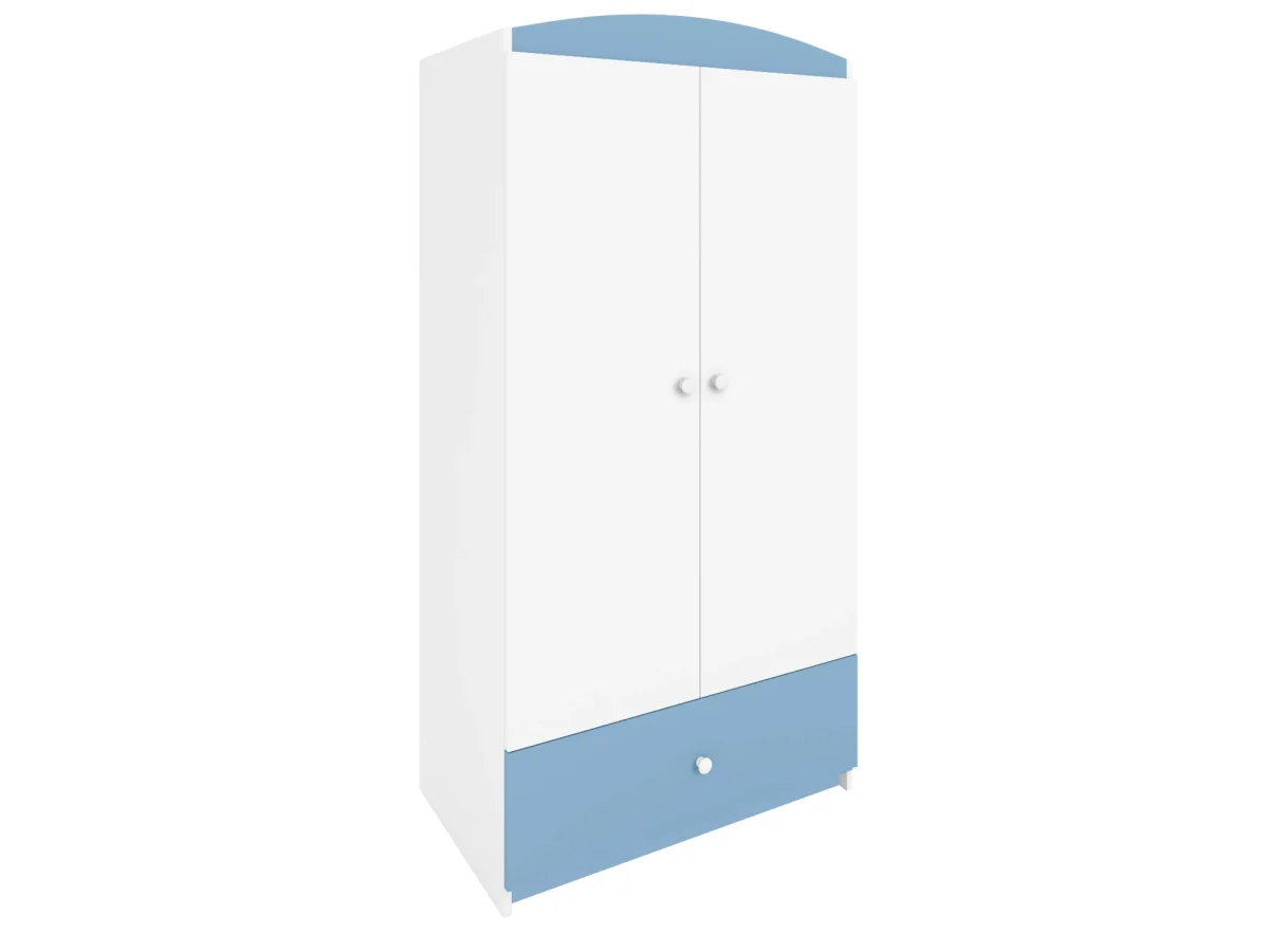 Kocot Kids Babydreams — Wardrobe with Drawer, White, Blue or Pink, photo 8