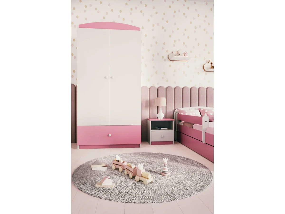 Kocot Kids Babydreams — Wardrobe with Drawer, White, Blue or Pink, photo 5