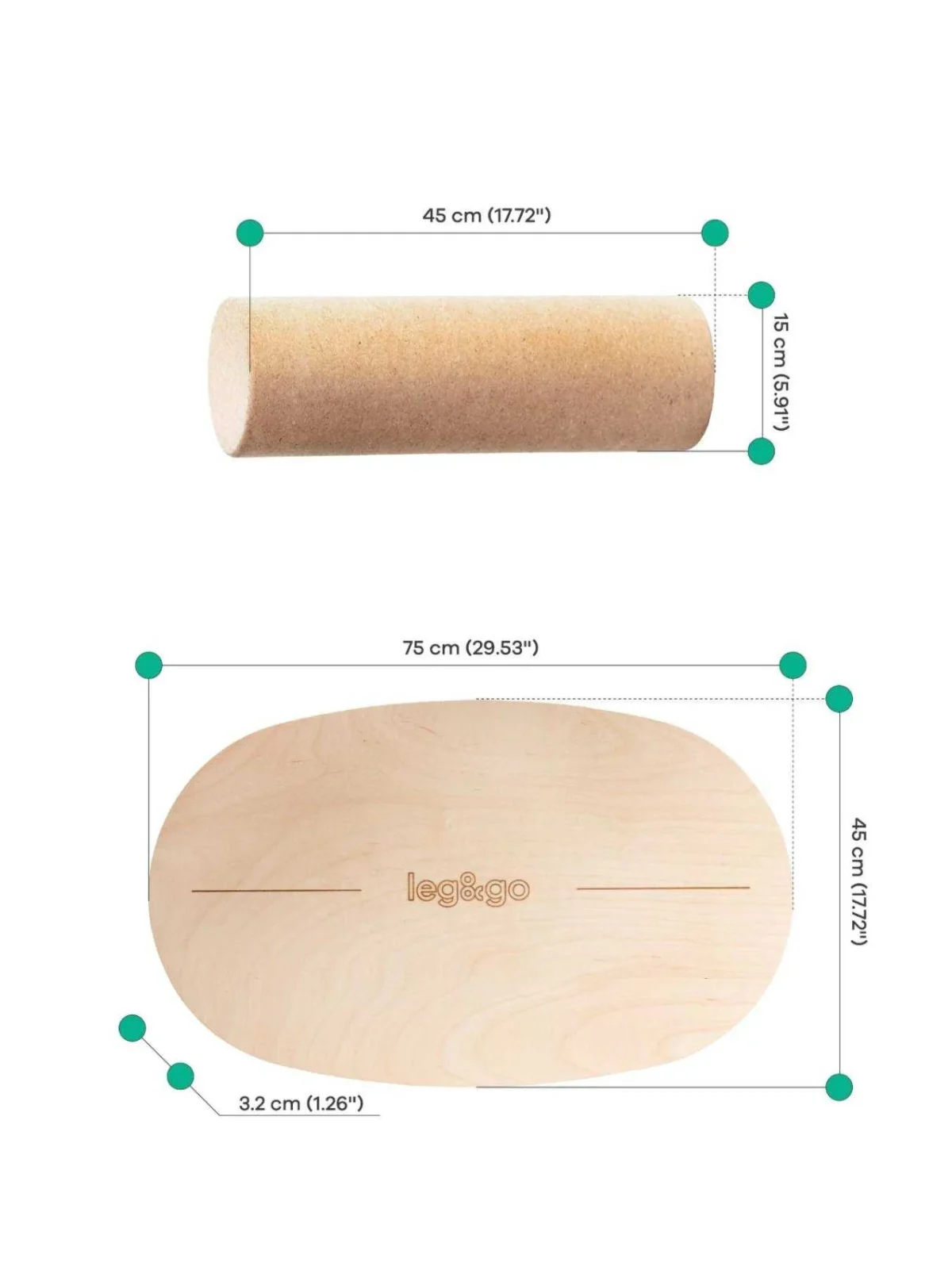 Balance Board with Cork Roller, photo 14