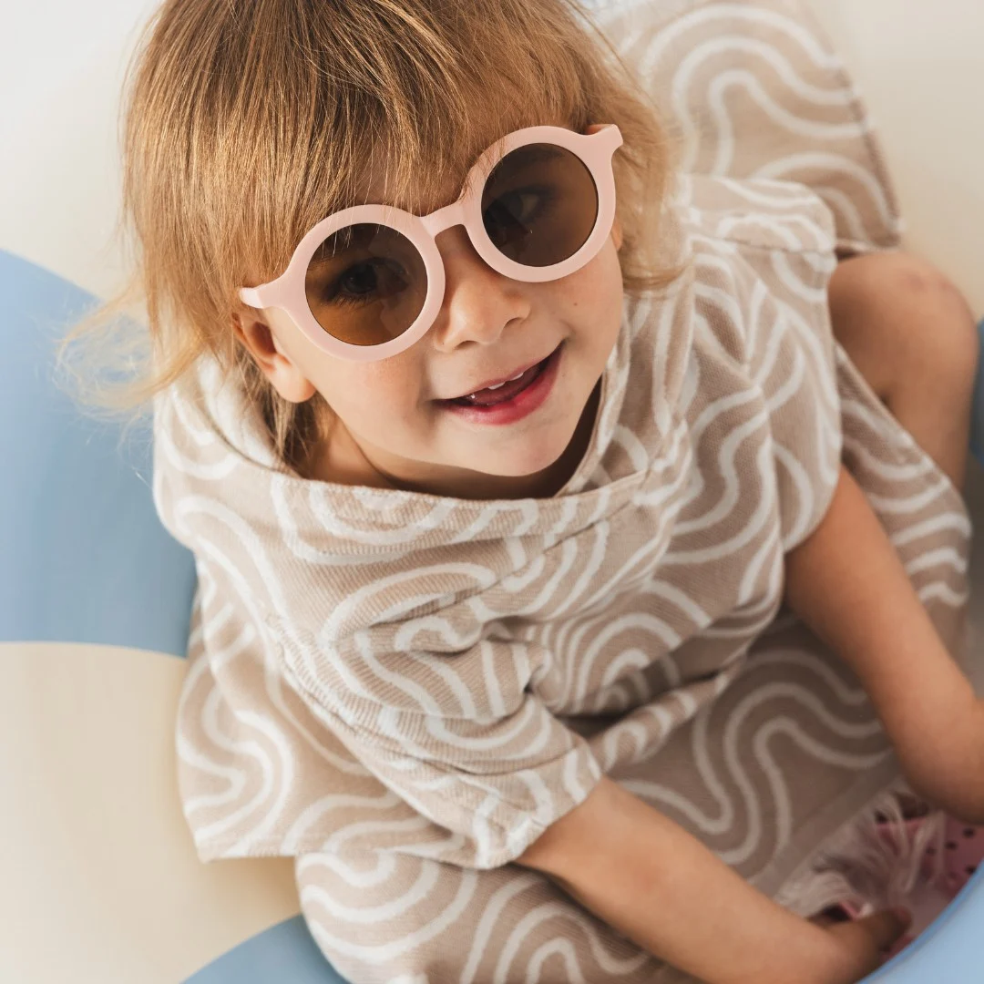 Bamboo Kids Bath Poncho, Bamboo Viscose and Cotton — Sand