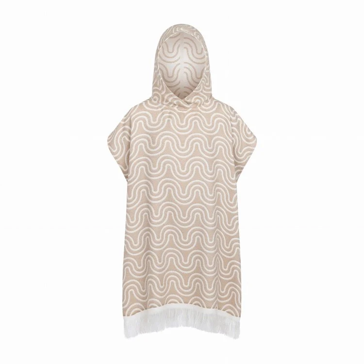 Bamboo Kids Bath Poncho, Bamboo Viscose and Cotton