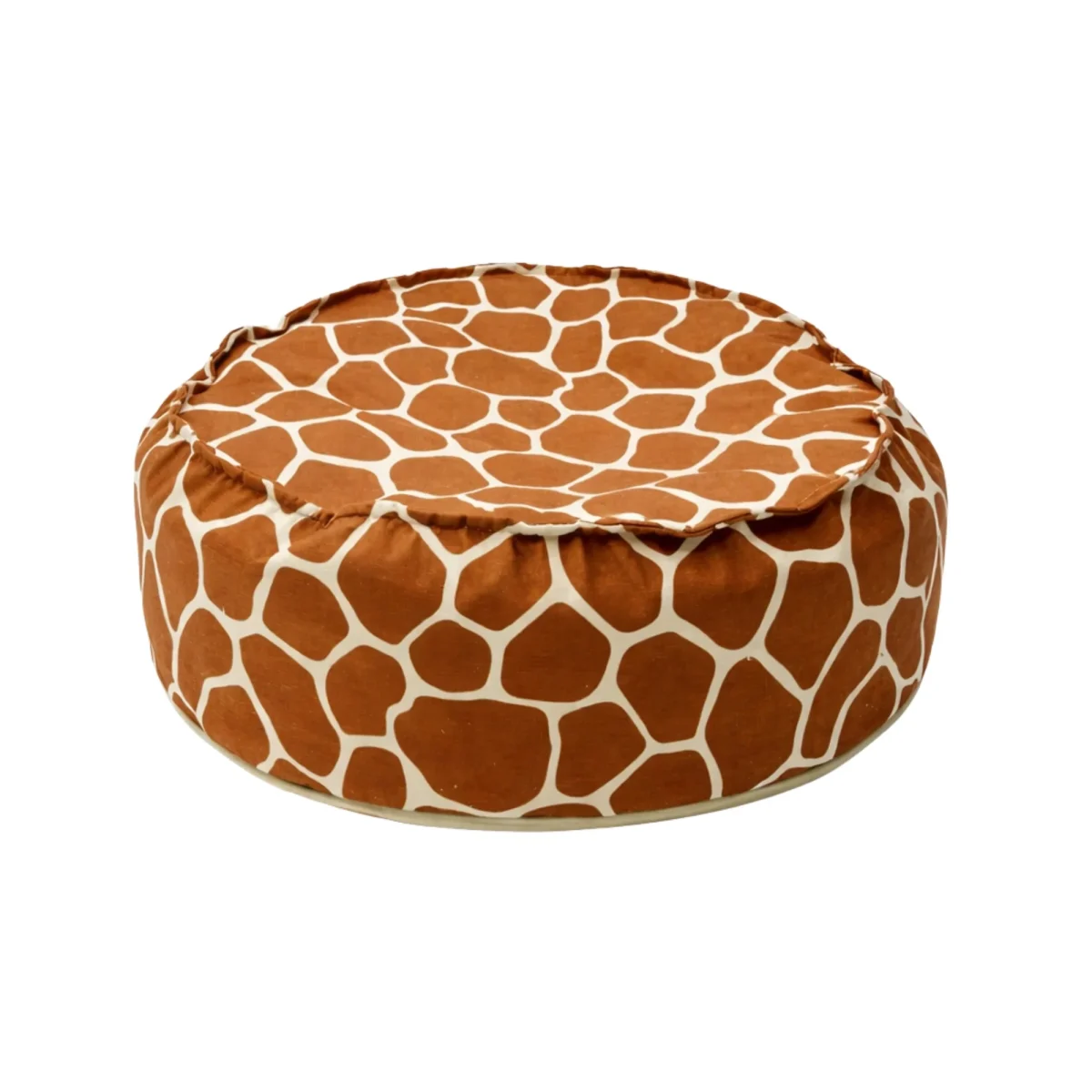 Kids’ Pouf, Round or Square, Giraffe or Cow Print